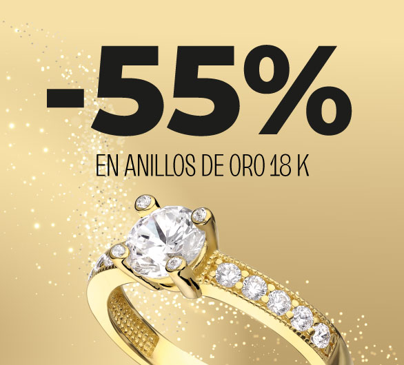 -55% en anillos de oro 18 k