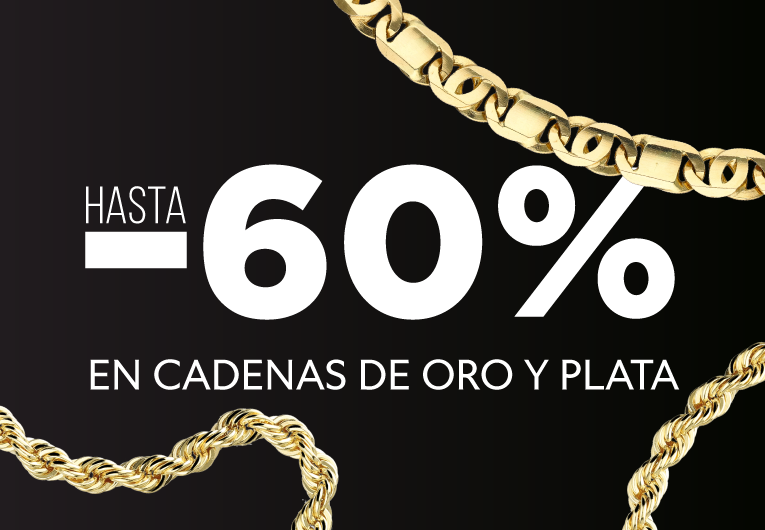 -55% en cadenas de oro 18k